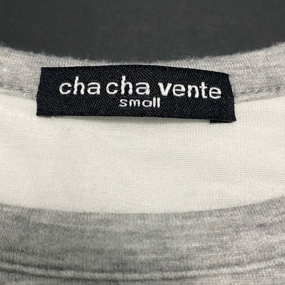 Cha cha vente women's Flowy top w/beading sheer bottom stars hem size Small - Picture 9 of 13